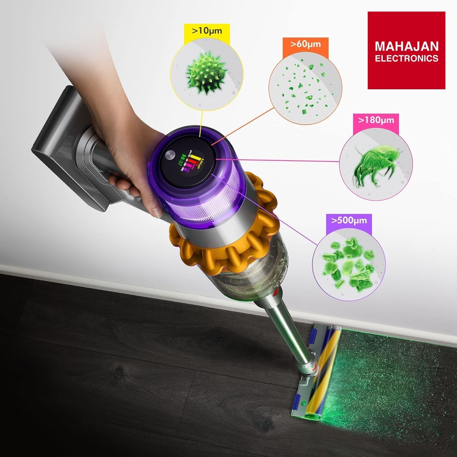 Dyson V15 Detect Intelligent Cord-Free Vacuum Cleaner – Mahajan Electronics Online.