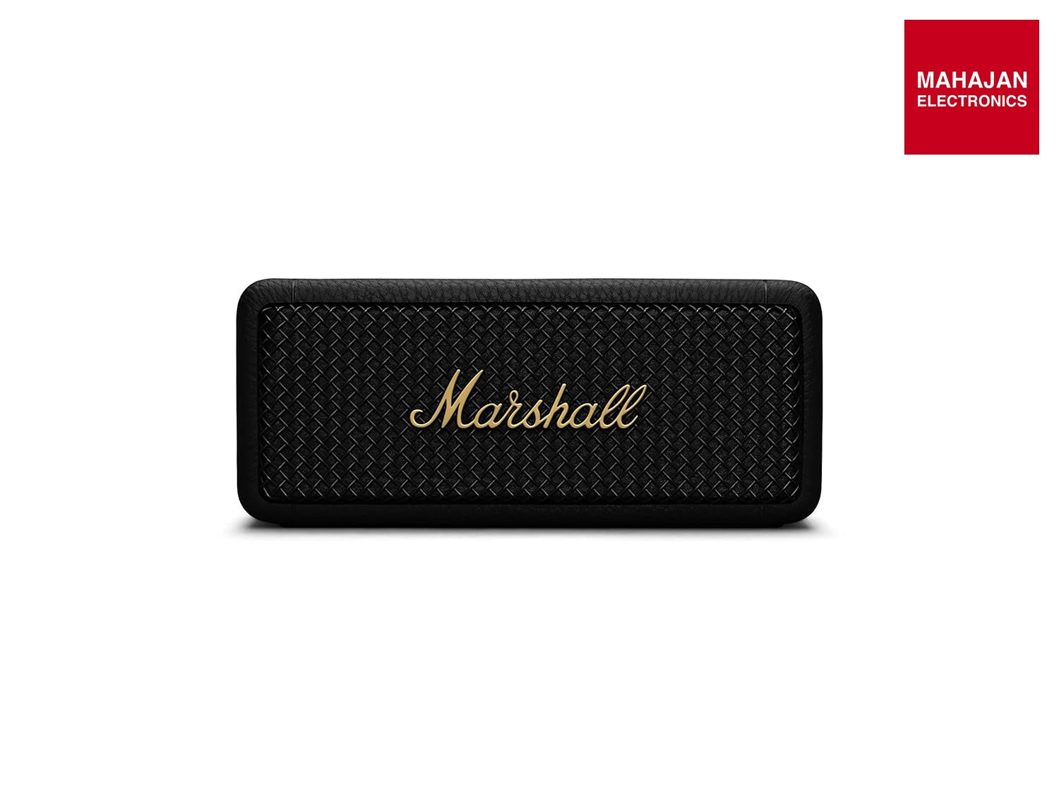 Marshall Emberton II 20 W Wireless Bluetooth Portable Outdoor Speaker (Black & Brass) - Mahajan Electronics Online