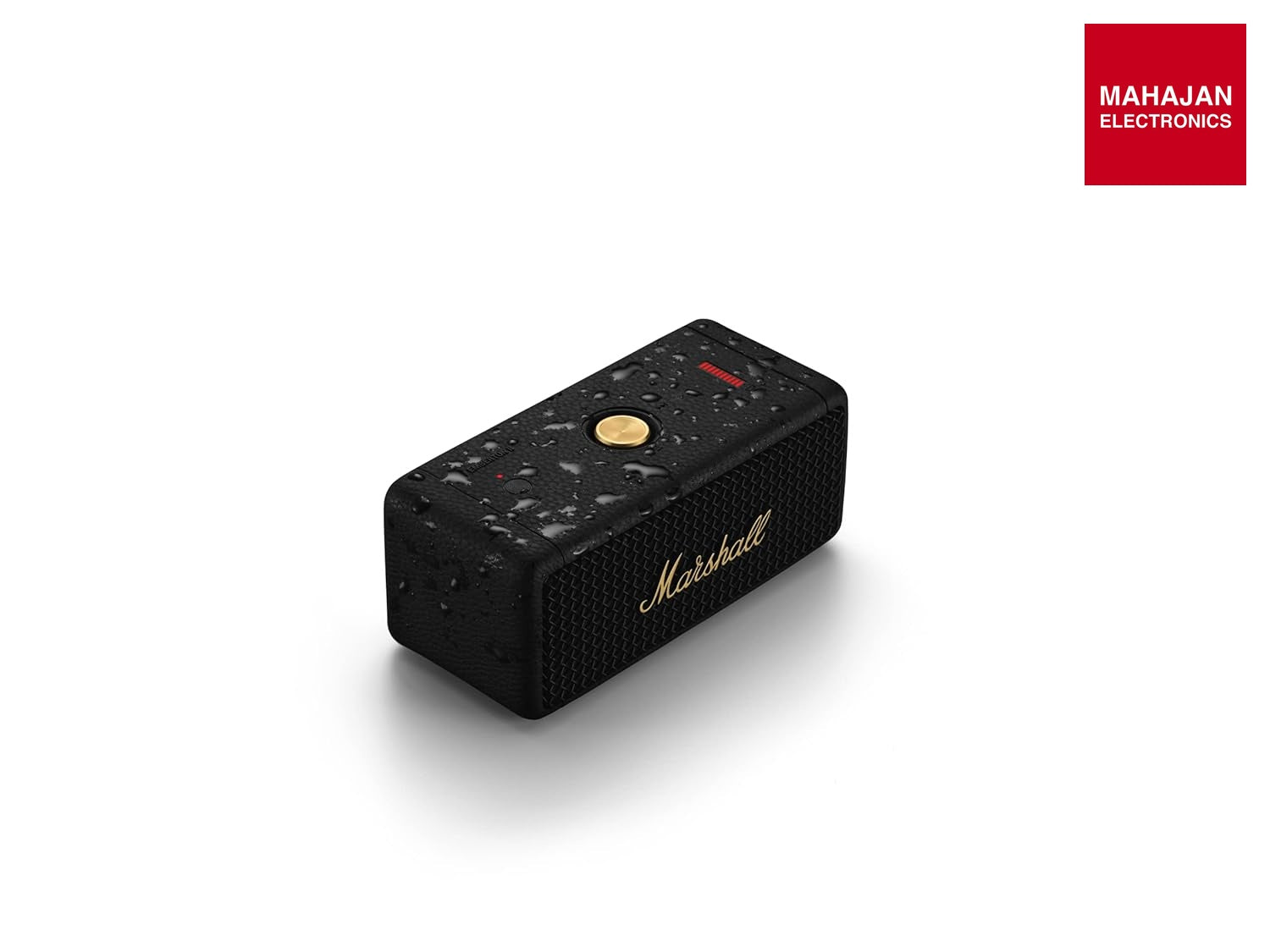 Marshall Emberton II 20 W Wireless Bluetooth Portable Outdoor Speaker (Black & Brass) - Mahajan Electronics Online