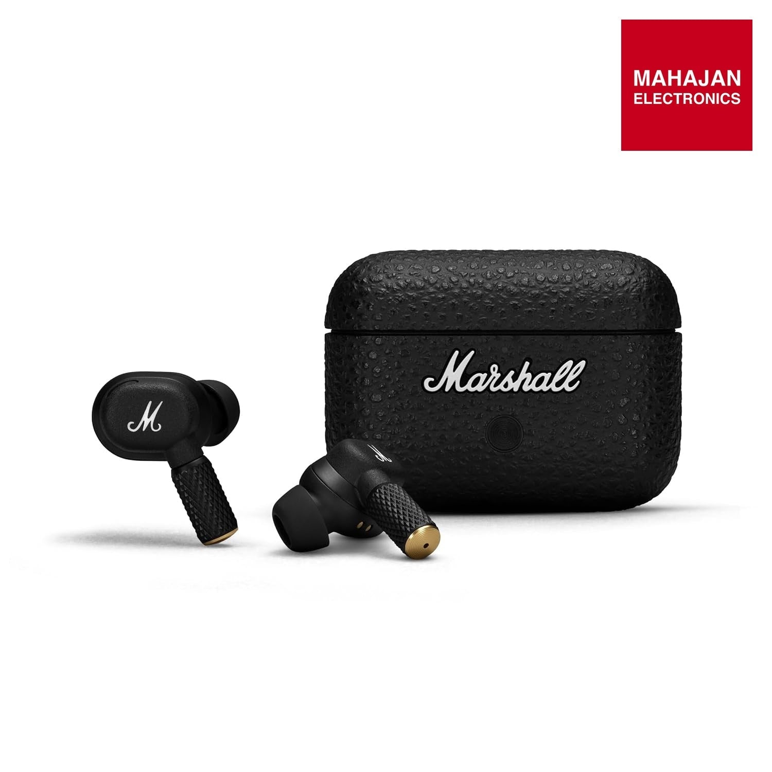 Marshall Motif II ANC - True Wireless Active Noise Cancelling Bluetooth Headphones, Earbuds, 30 Hours Playtime – Black - Mahajan Electronics Online