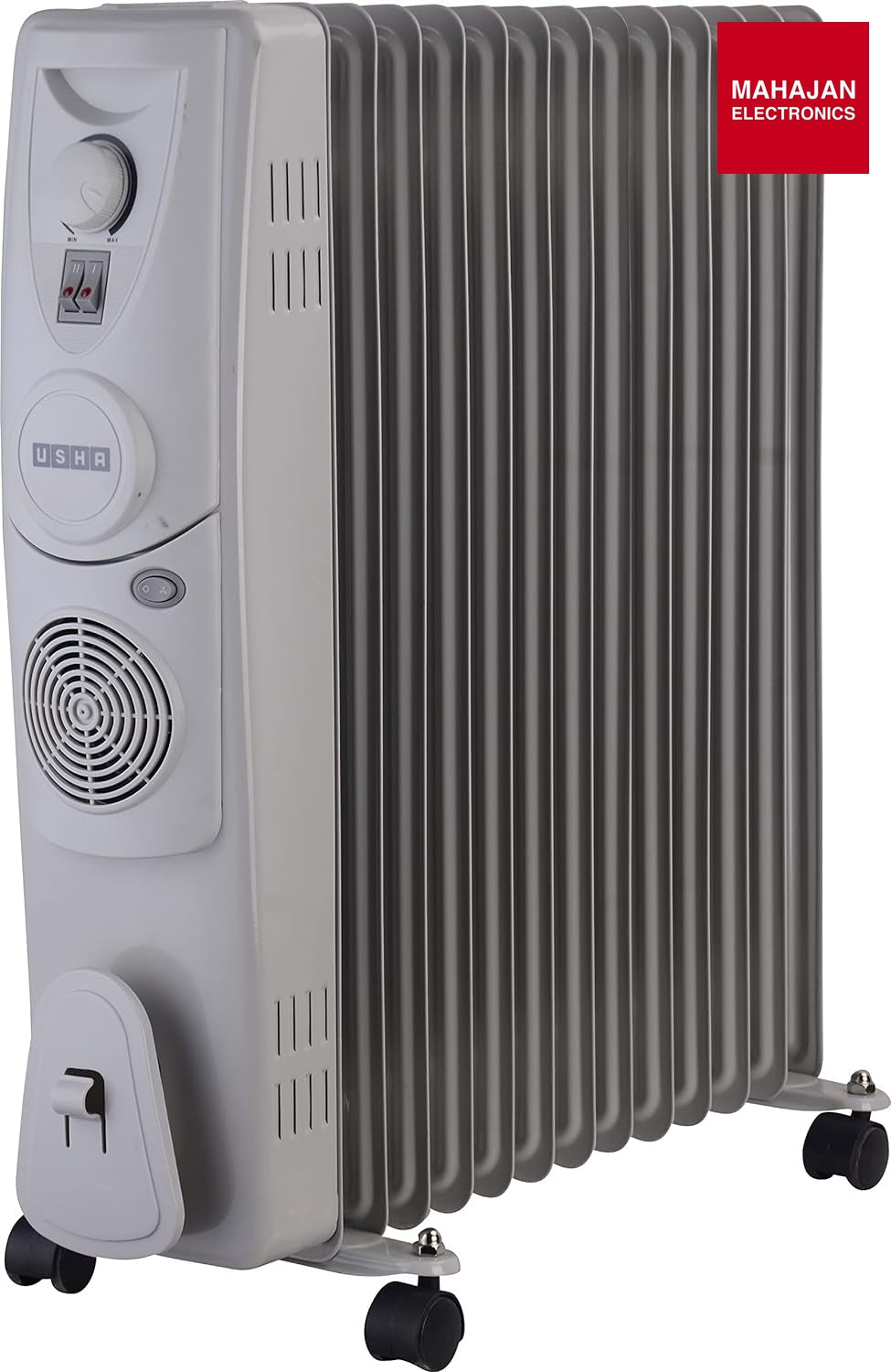 Usha OFR 13 Fin 2900 Watt 4213 F PTC Room Heater with Fan Heater (White, Oil Filled Radiator) - Mahajan Electronics Online