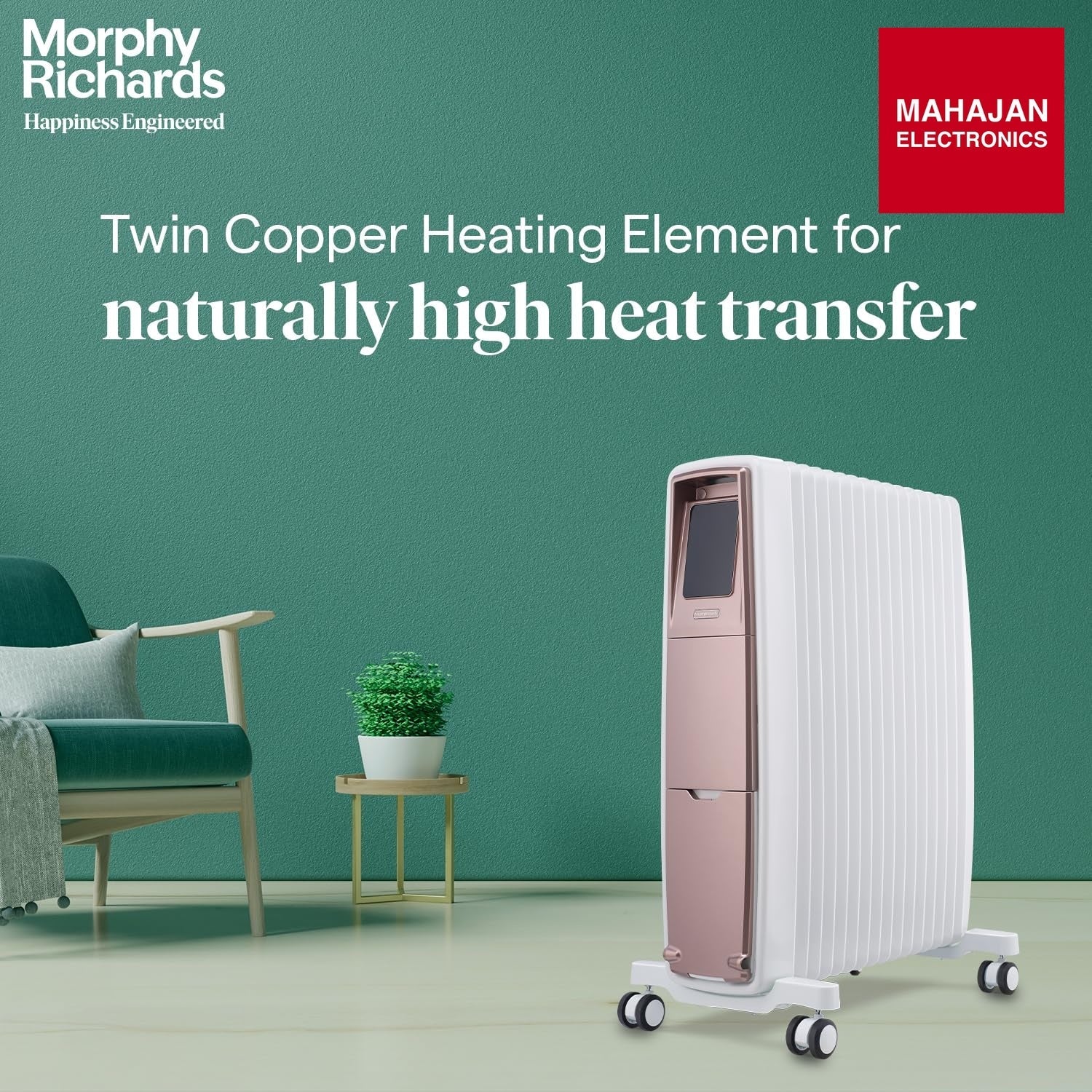 Morphy Richards Thermore Xr Zero Digital 15 Fins Oil Free Radiator Room Heater – Mahajan Electronics Online.
