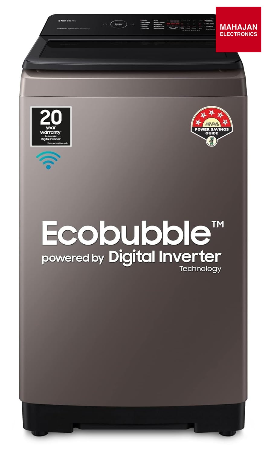 Samsung WA80BG4546BRTL 8 Kg '5-star Ecobubble™ Wi-Fi Inverter Fully-Automatic Top Load Washing Machine Appliance Mahajan Electronics Online