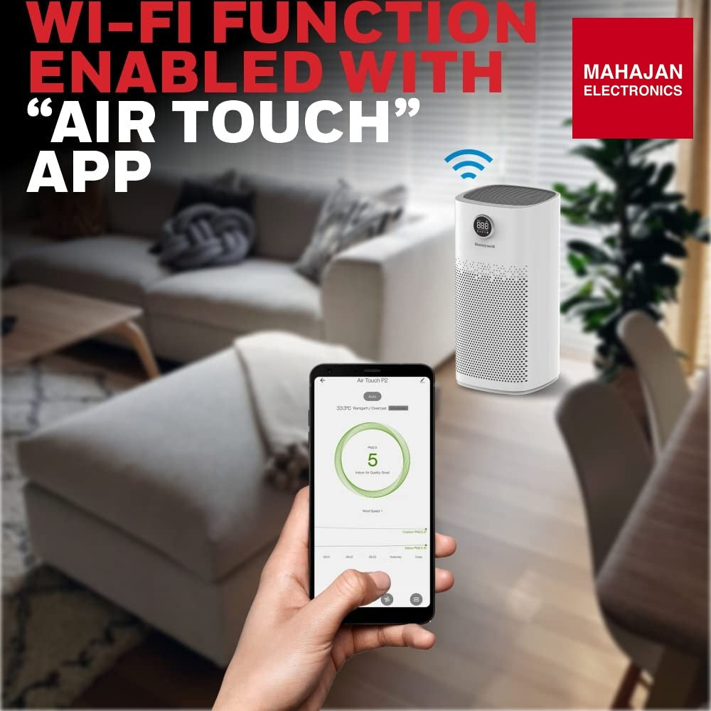Honeywell Air Touch P2 Indoor Air Purifier, Anti-Bacterial, H13 HEPA Filter – Mahajan Electronics Online.