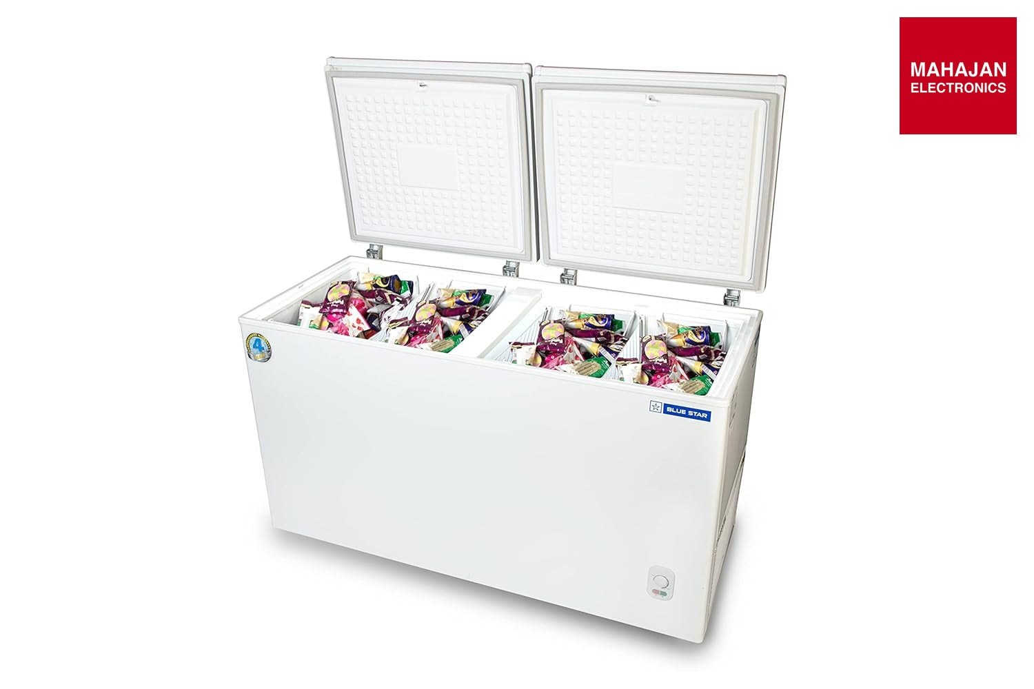 Blue Star CF3-300MPW Double Door Deep Freezer (284 L, White) Mahajan Electronics Online