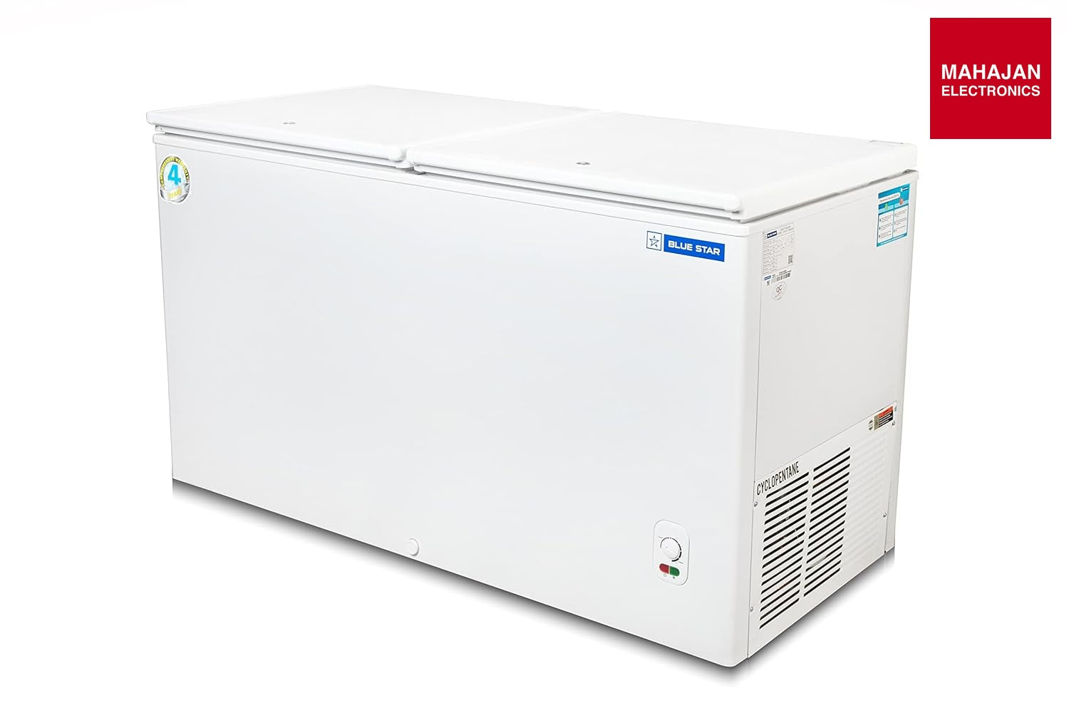 Blue Star CF3-300MPW Double Door Deep Freezer (284 L, White) Mahajan Electronics Online