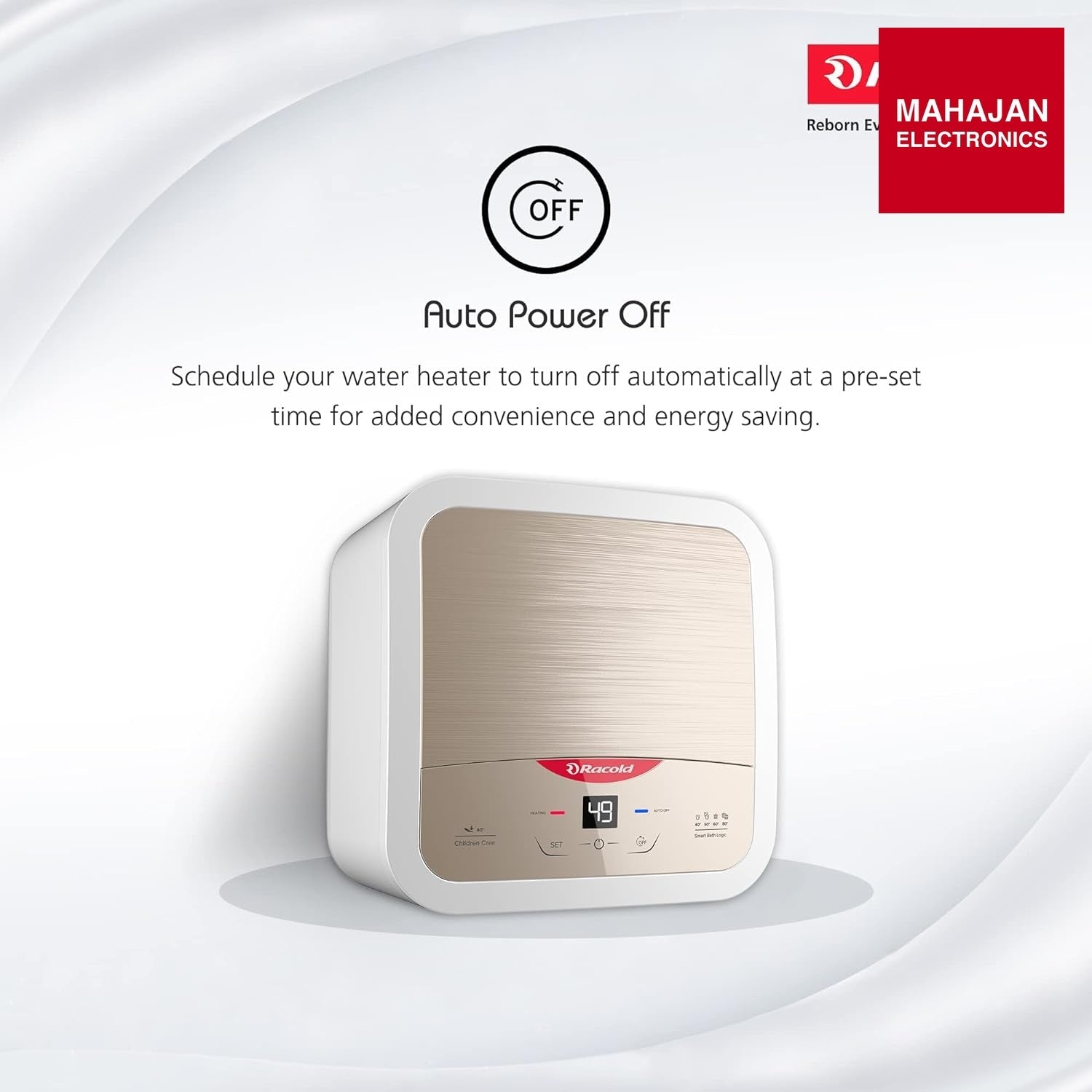 Racold Omnis DG 15L Vertical 5 Star Storage Water Heater(Geyser) Sandstorm Gold Mahajan Electronics Online