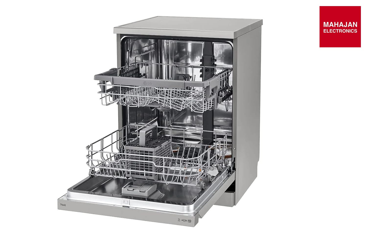 LG DFB532FP 14 Place Setting Freestanding Dishwasher with TrueSteam™, Inverter Direct Drive (Silver, Made for Indian Utensils) LG