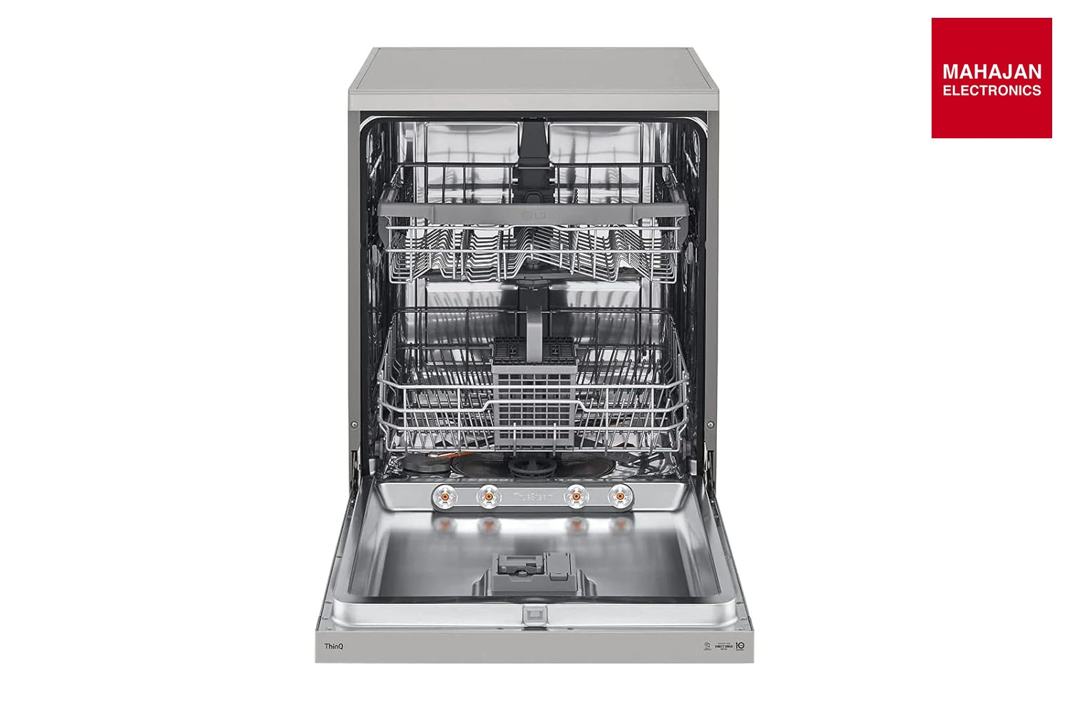 LG DFB532FP 14 Place Setting Freestanding Dishwasher with TrueSteam™, Inverter Direct Drive (Silver, Made for Indian Utensils) LG