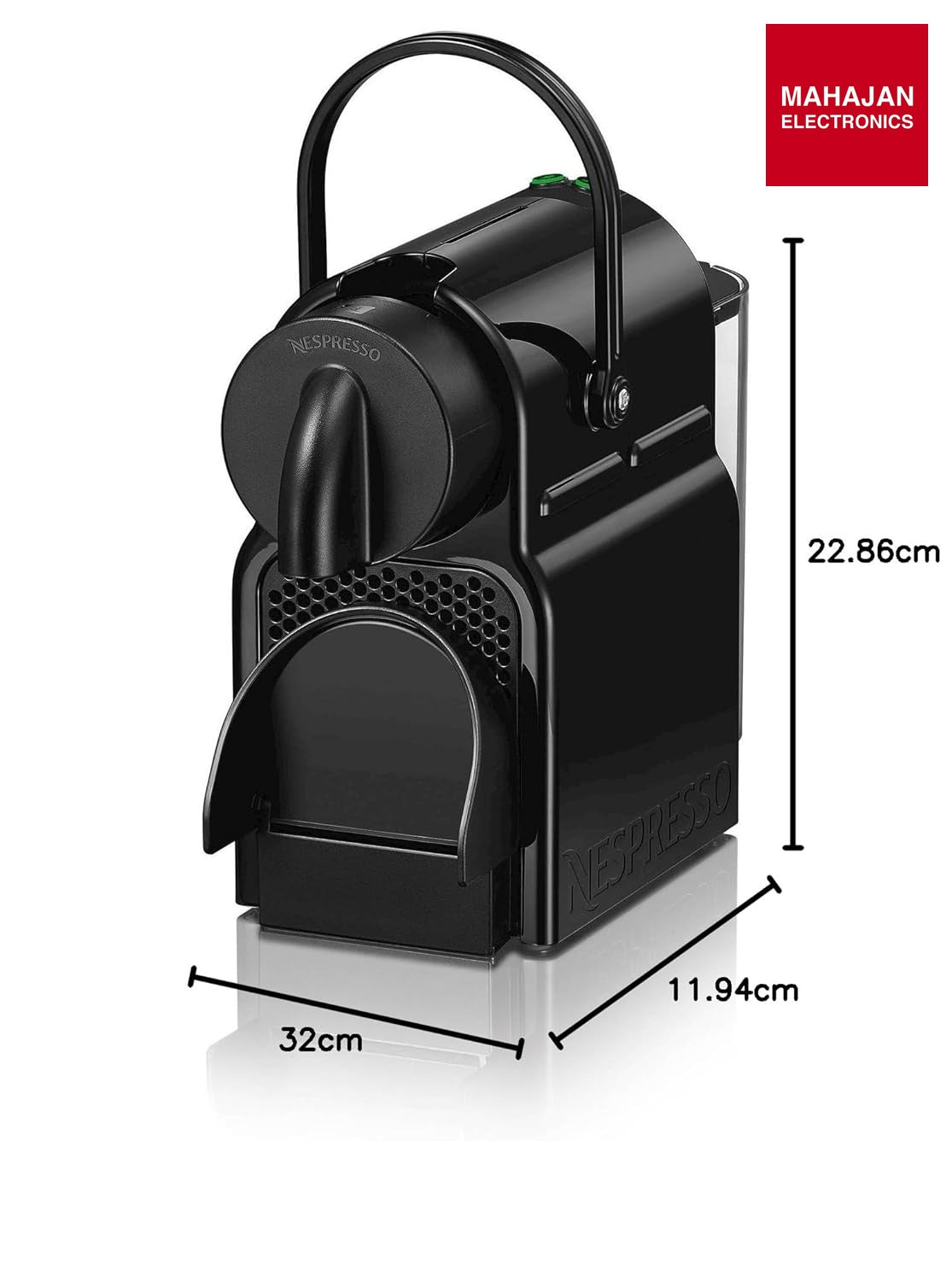 Nespresso Inissia Coffee Capsule Machine, Black Mahajan Electronics Online
