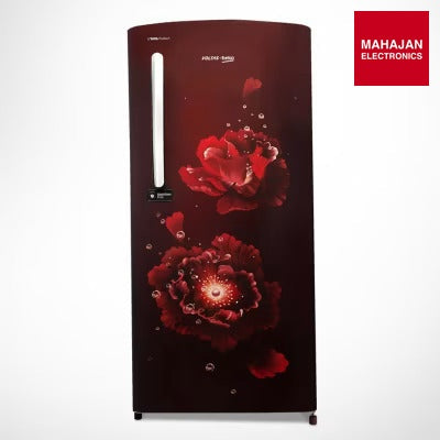 Voltas Beko RDC220B / W0FWE0M000UGD Refrigerator DC 185 L Fairy Flower Wine Single Door 4 Star BEE Rating Mahajan Electronics Online