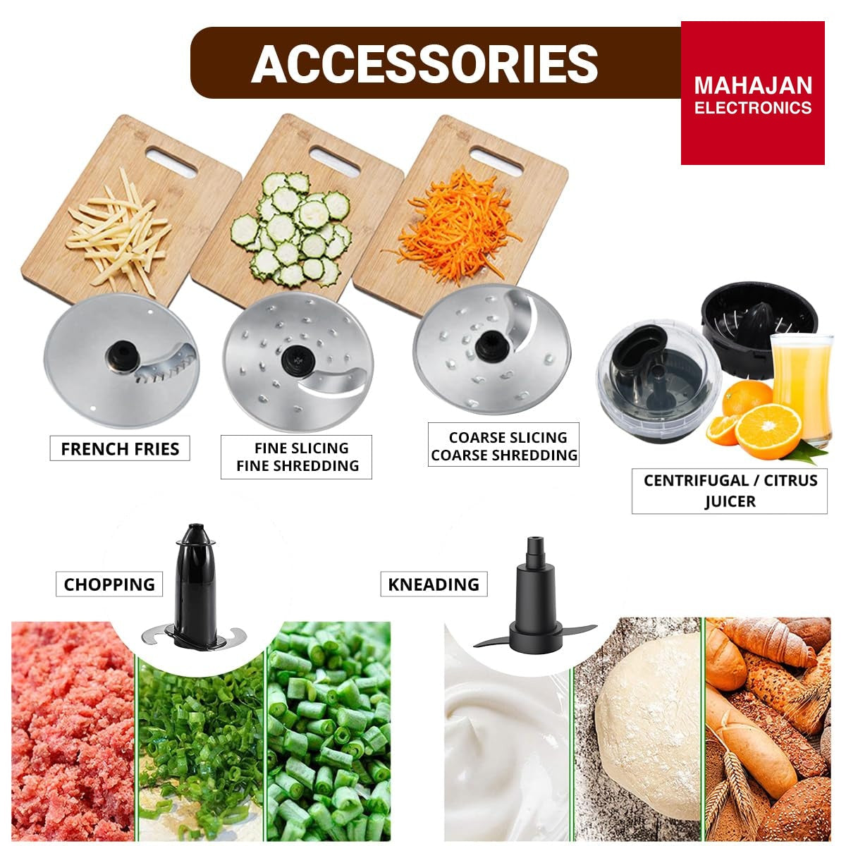 INALSA Food Processor with Mixer Grinder Juicer (INOX 1200)|1200 watt_hours Copper Motor – Mahajan Electronics Online.