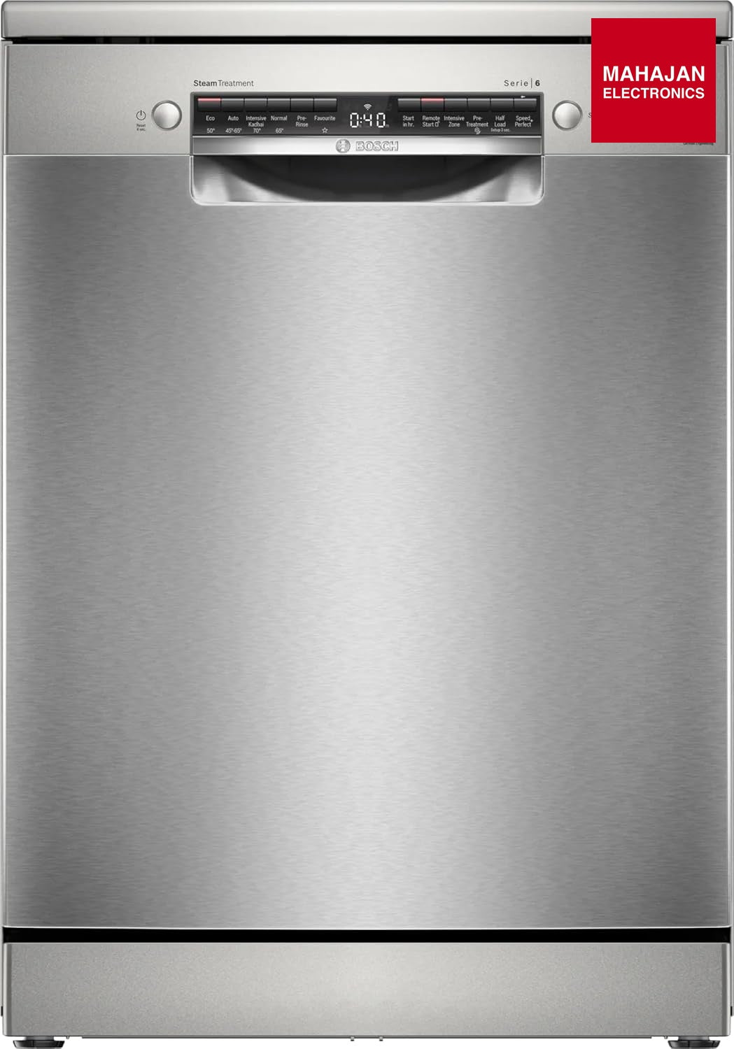Bosch SMS6HMI00I dishwasher secondary image with Mahajan Electronics logo