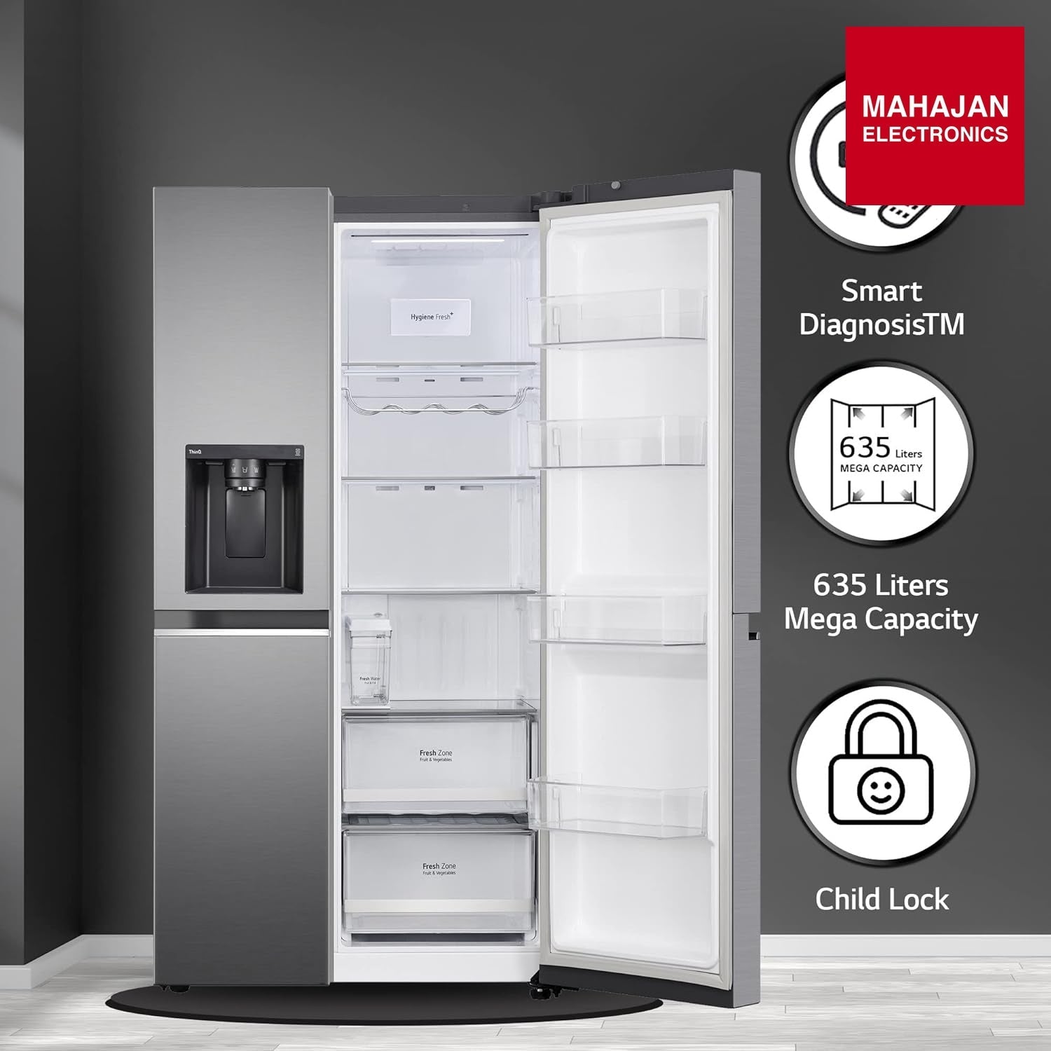 LG GL-L257CPZ3 refrigerator – Mahajan Electronics