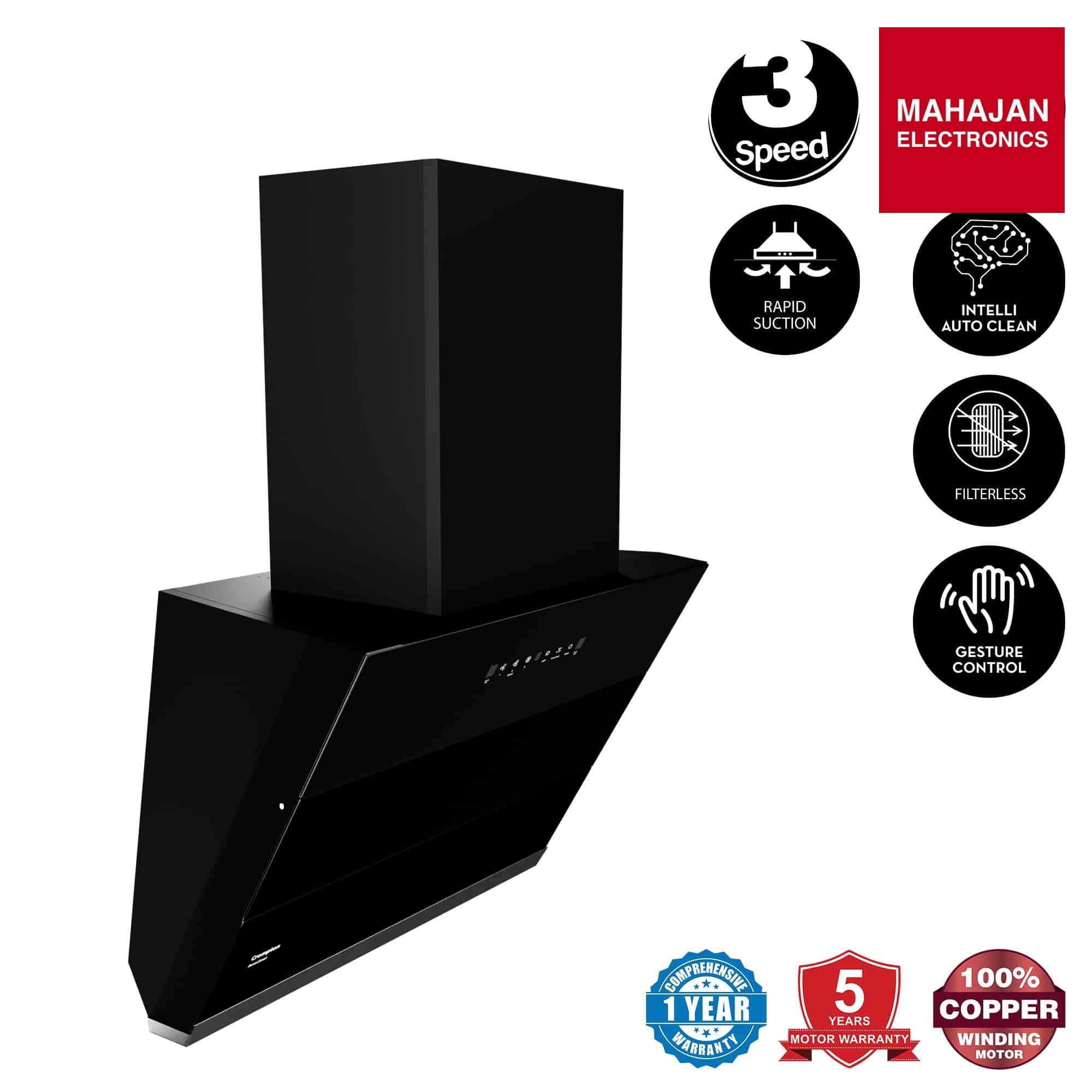 Crompton SensoSmart 60cm Chimney – Mahajan Electronics