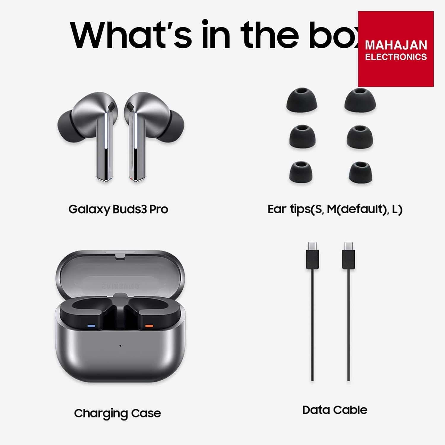 Samsung Galaxy Buds3 Pro Silver – Mahajan Electronics