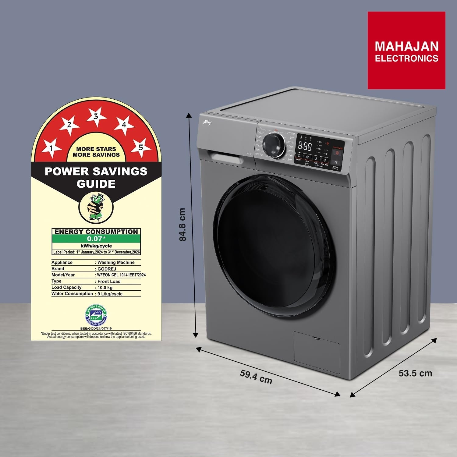 Godrej WFEON CEL 1014 Washing Machine – Mahajan Electronics