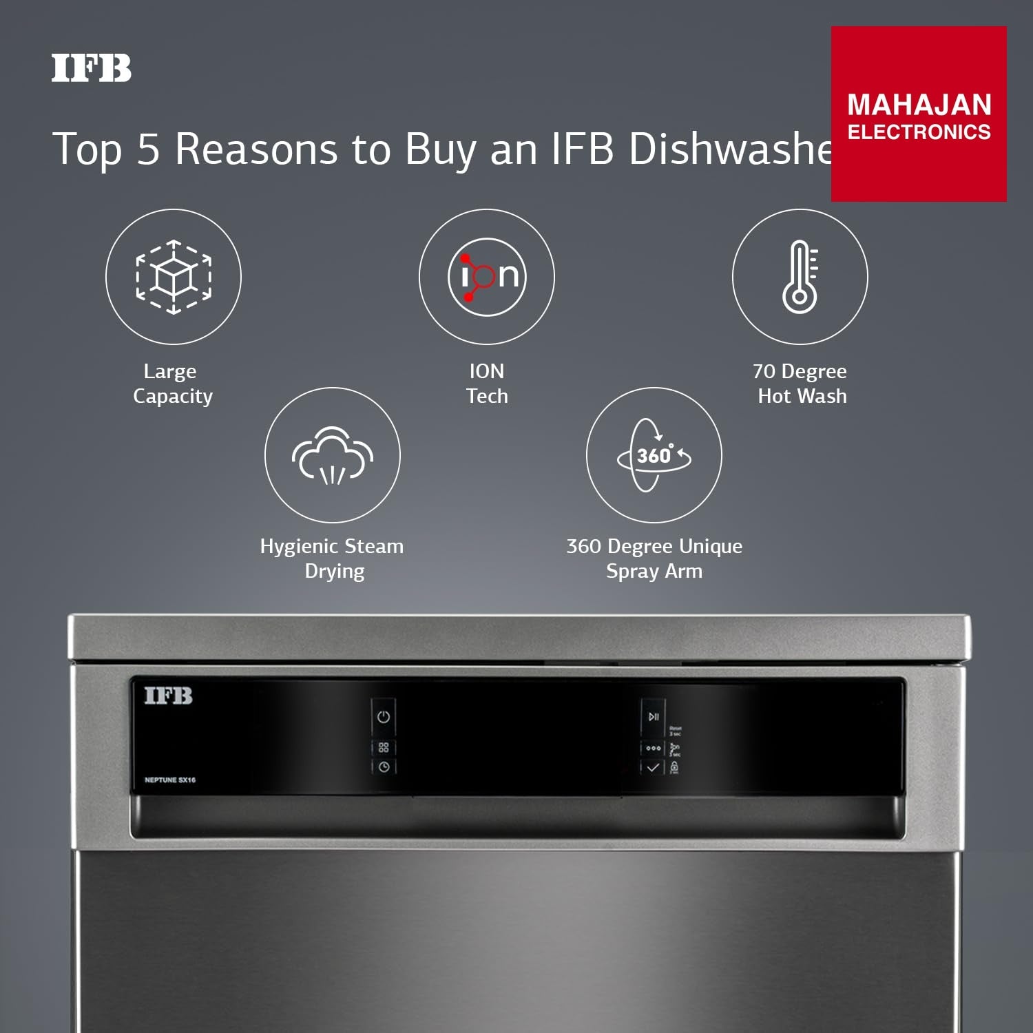 IFB Neptune SX16 Dishwasher – Mahajan Electronics
