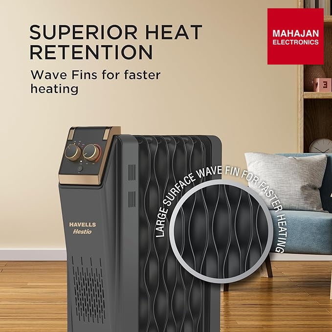 Havells 15 Fin Hestio Heater – Mahajan Electronics