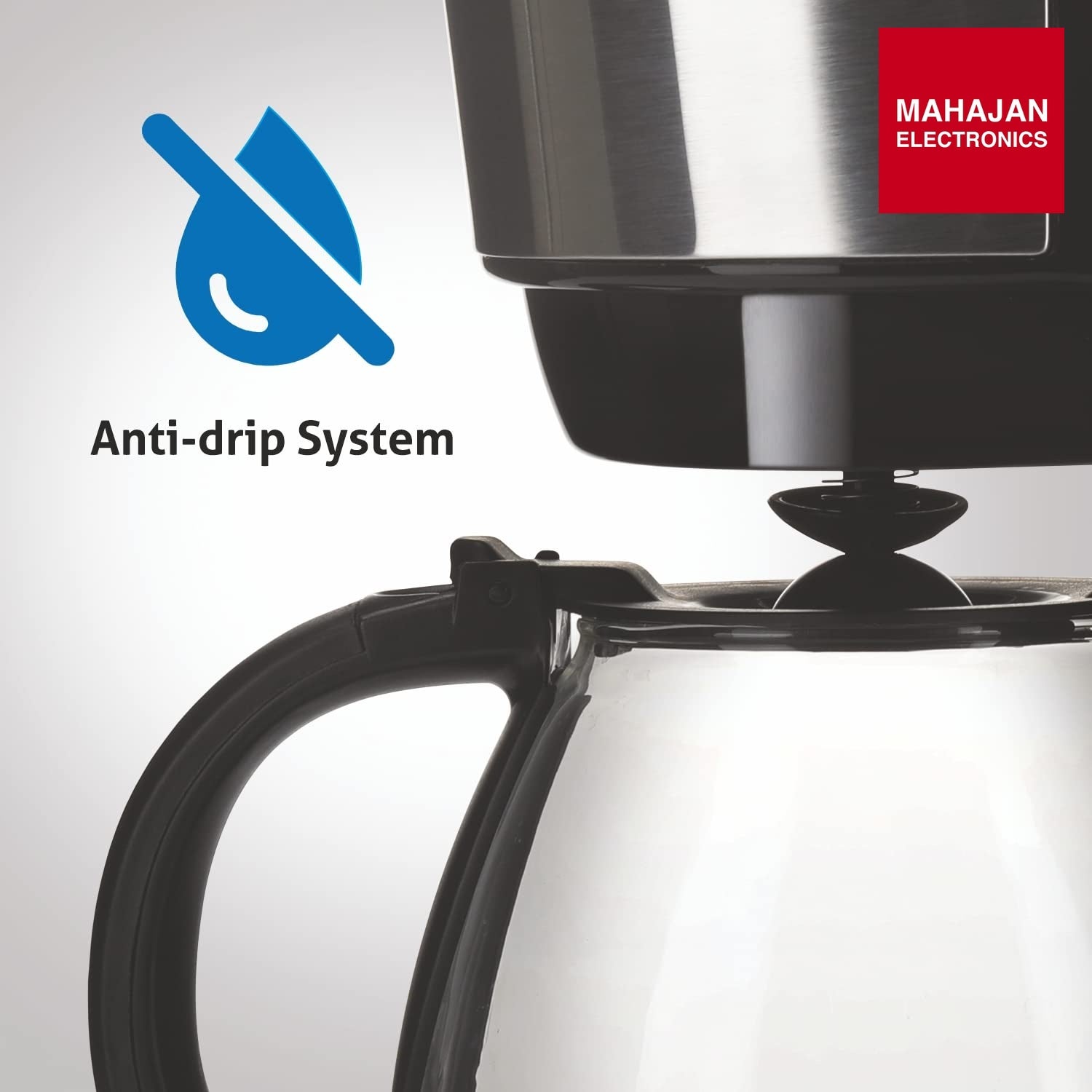 Glen SA9052CM Drip Coffee Maker Machine | Coffee Brewer Machine for Home & Office 750 ML | Anti-drip system 600 W | 6 Cups Drip Coffee Maker  Made of ABS Plastic GLEN