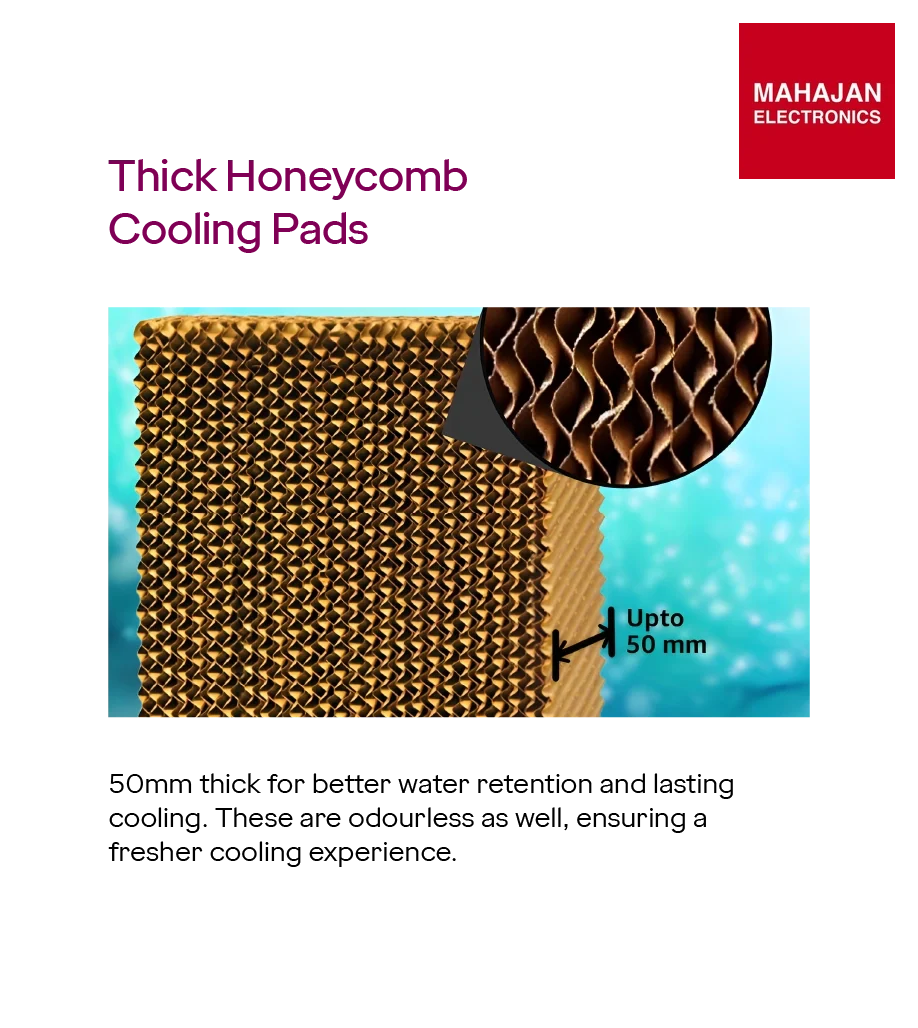 Godrej 75L air cooler secondary image with Mahajan Electronics logo
