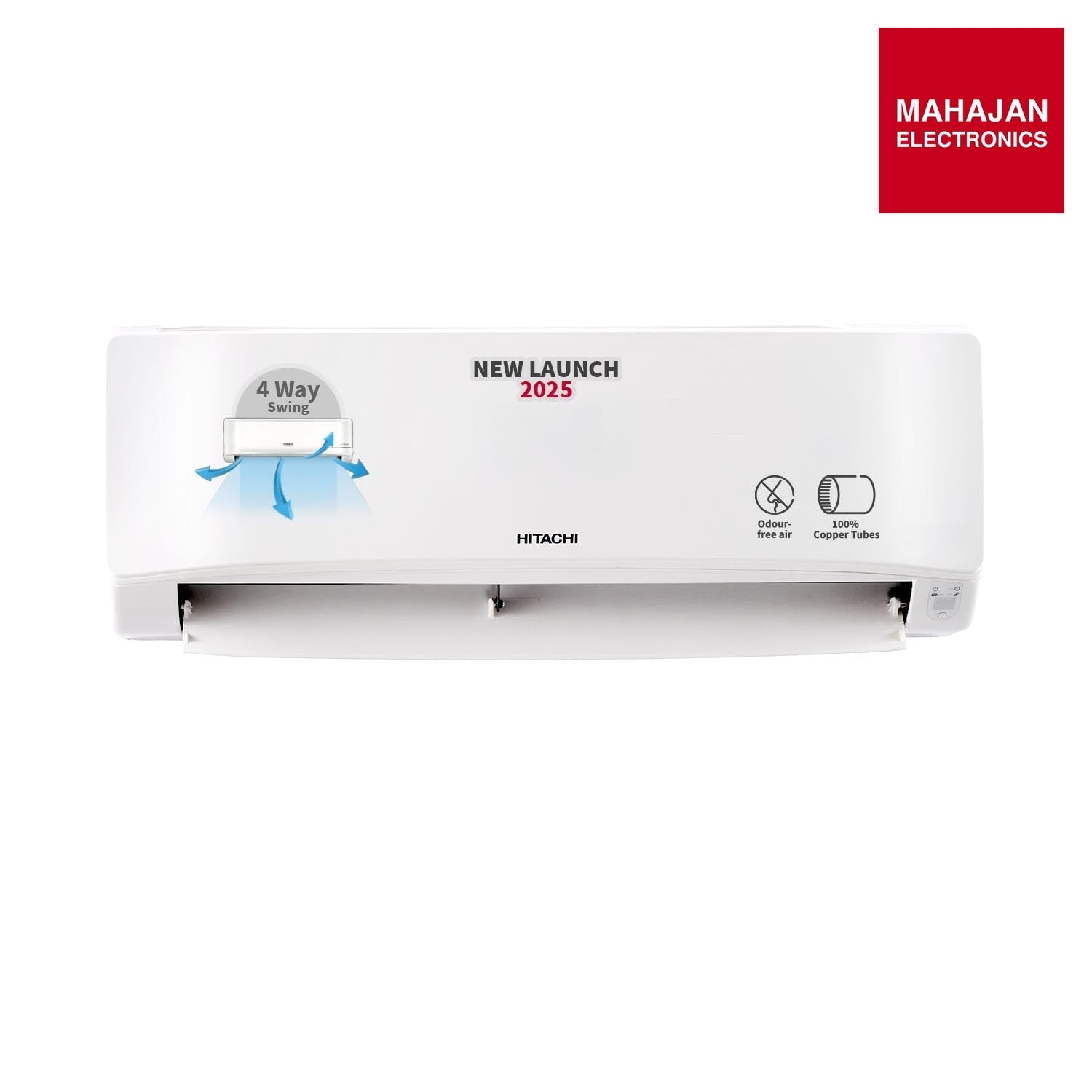 Hitachi RAS.B318PCAIBA1 1.5 Ton 2 Star Split AC (Senpai Series, Fixed Speed, Long Air Throw, 100% Copper, R32, White) Hitachi