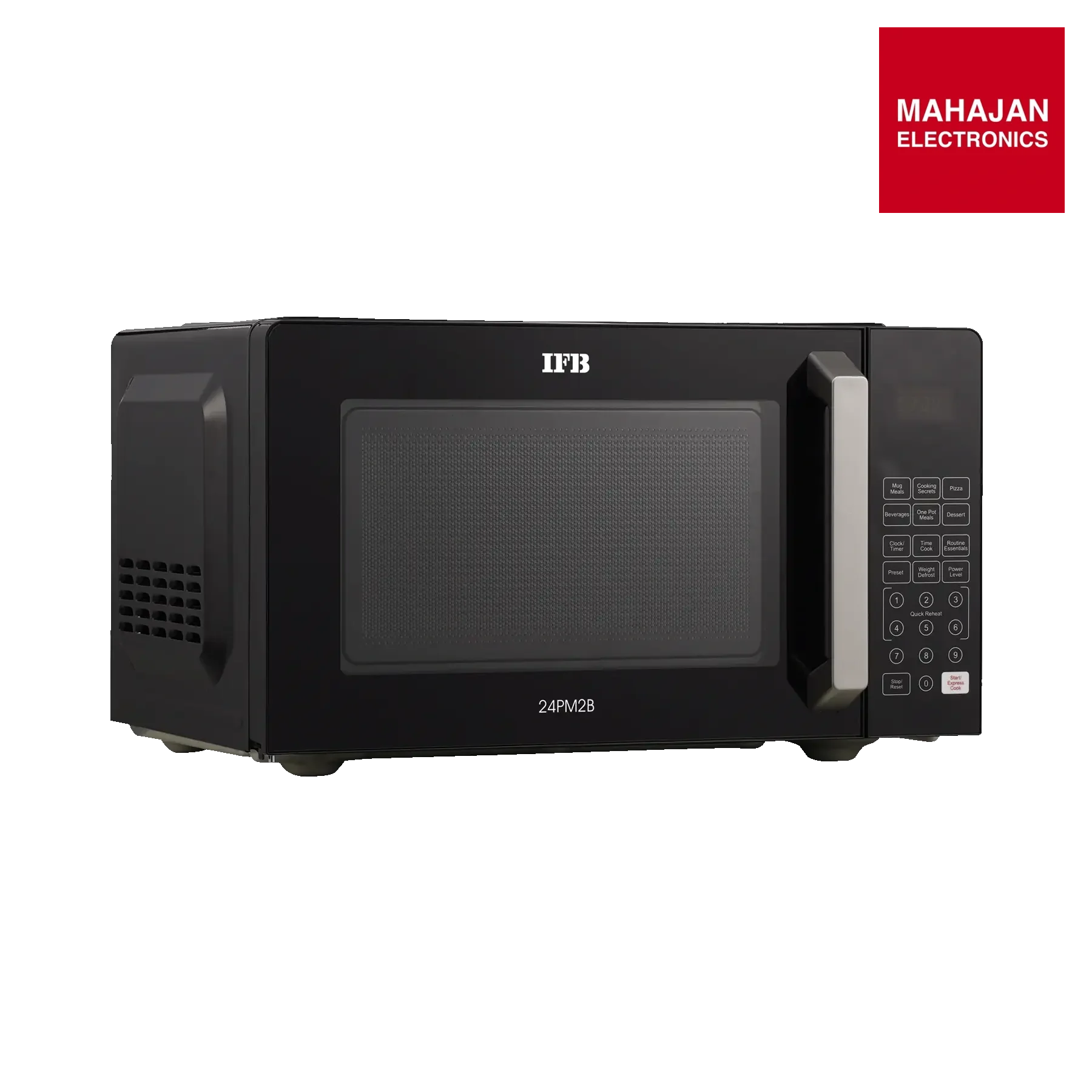 IFB 24PM2B 24 L Solo Microwave Oven | 69 Auto Cook Menus | Touch Keypad | Anti-Rust Cavity | Black IFB