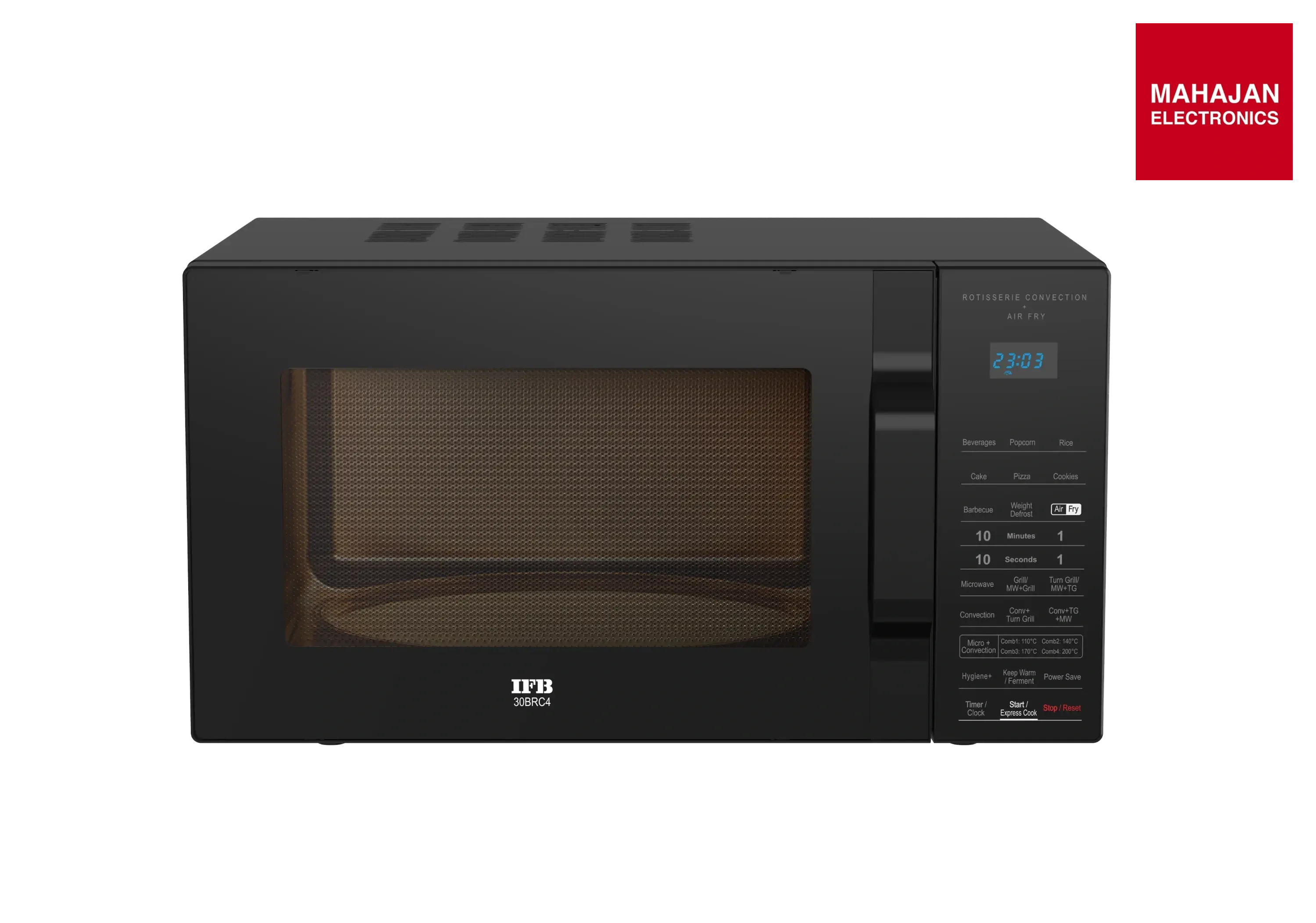 IFB 30BRC4 microwave secondary image with Mahajan Electronics logo