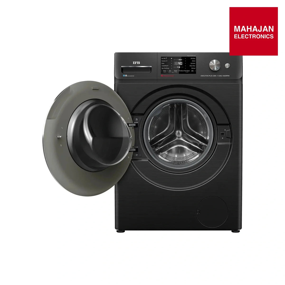IFB Executive Plus 1114KH washing machine secondary image with Mahajan Electronics logo