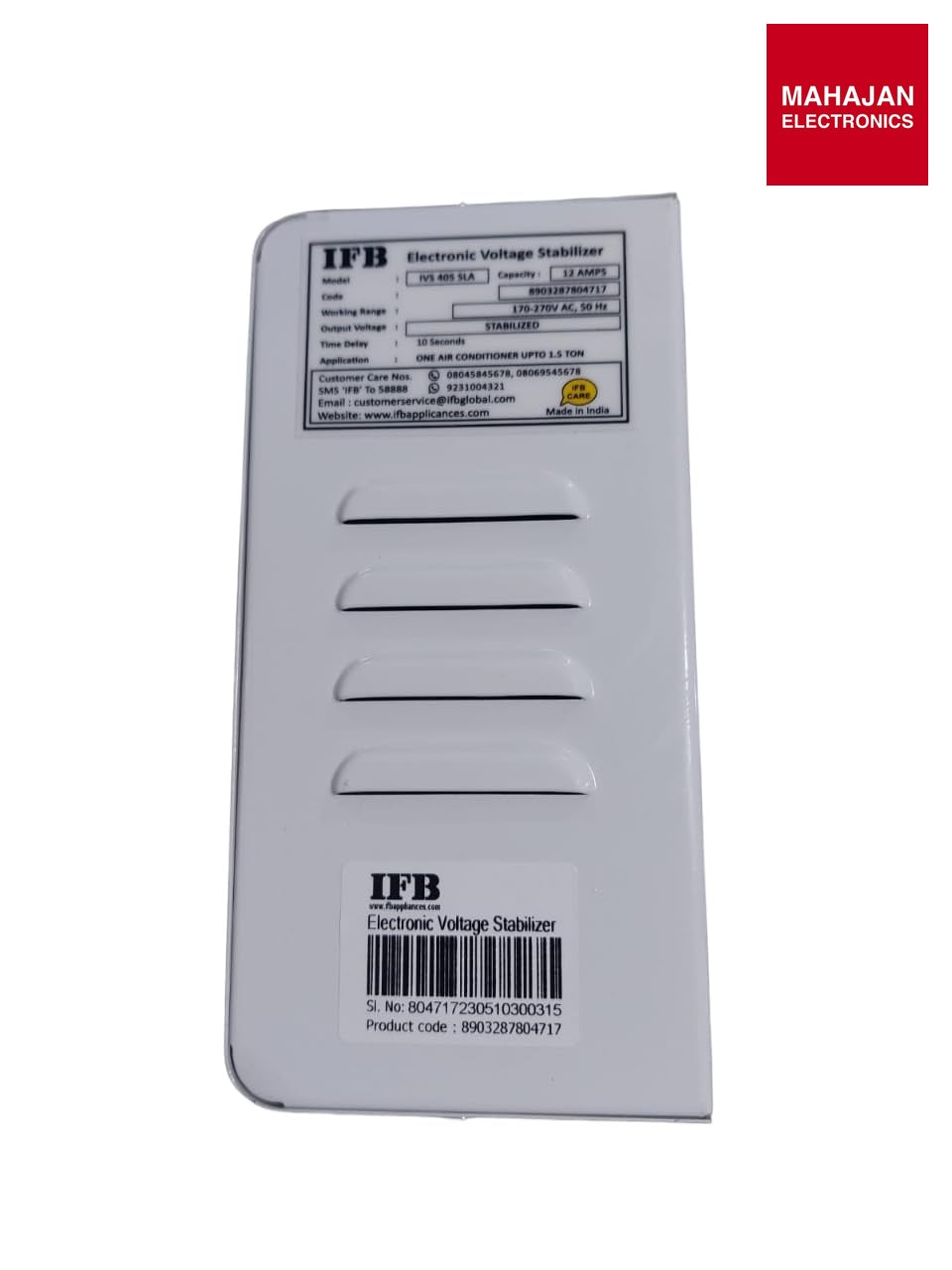 IFB IVS 405 SLA 170V-270V Stabilizer , 12A, Up to 1.5 Ton AC IFB