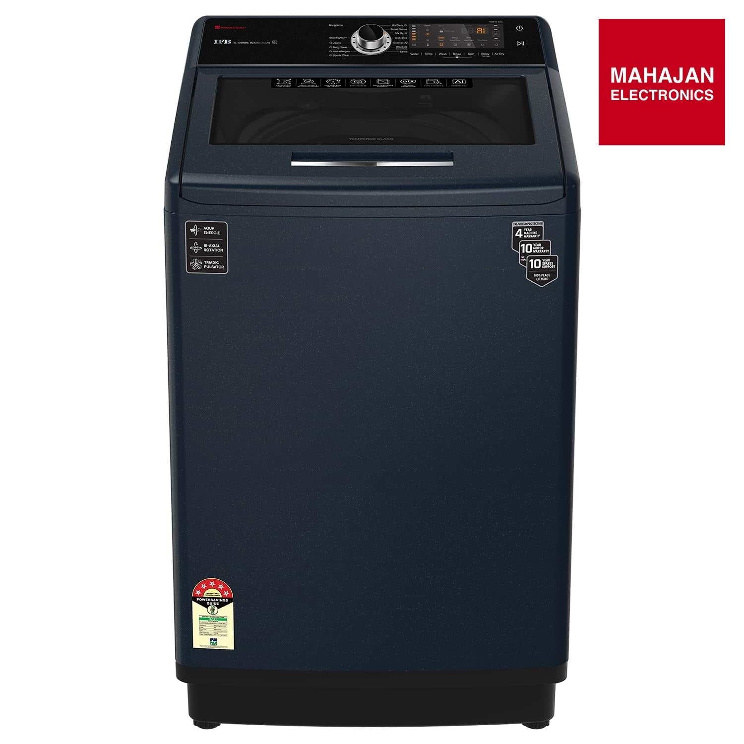 IFB TL S4RBS 10 Kg 5 Star Fully Automatic Top Load Washing Machine with In-Built Heater & Aqua Energie | Sparkle Silver IFB