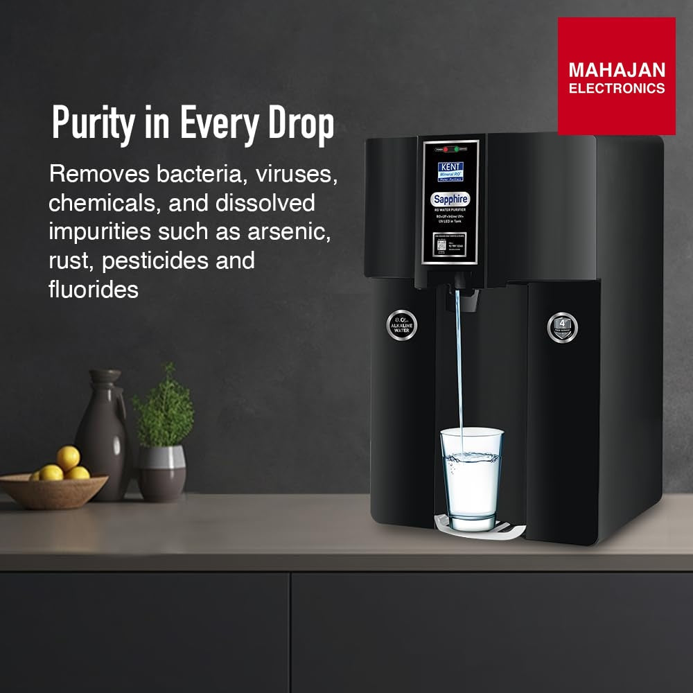 KENT Sapphire-B water purifier secondary image with Mahajan Electronics logo