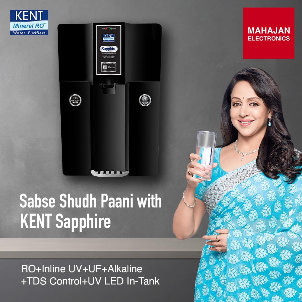 KENT Sapphire-B water purifier secondary image with Mahajan Electronics logo