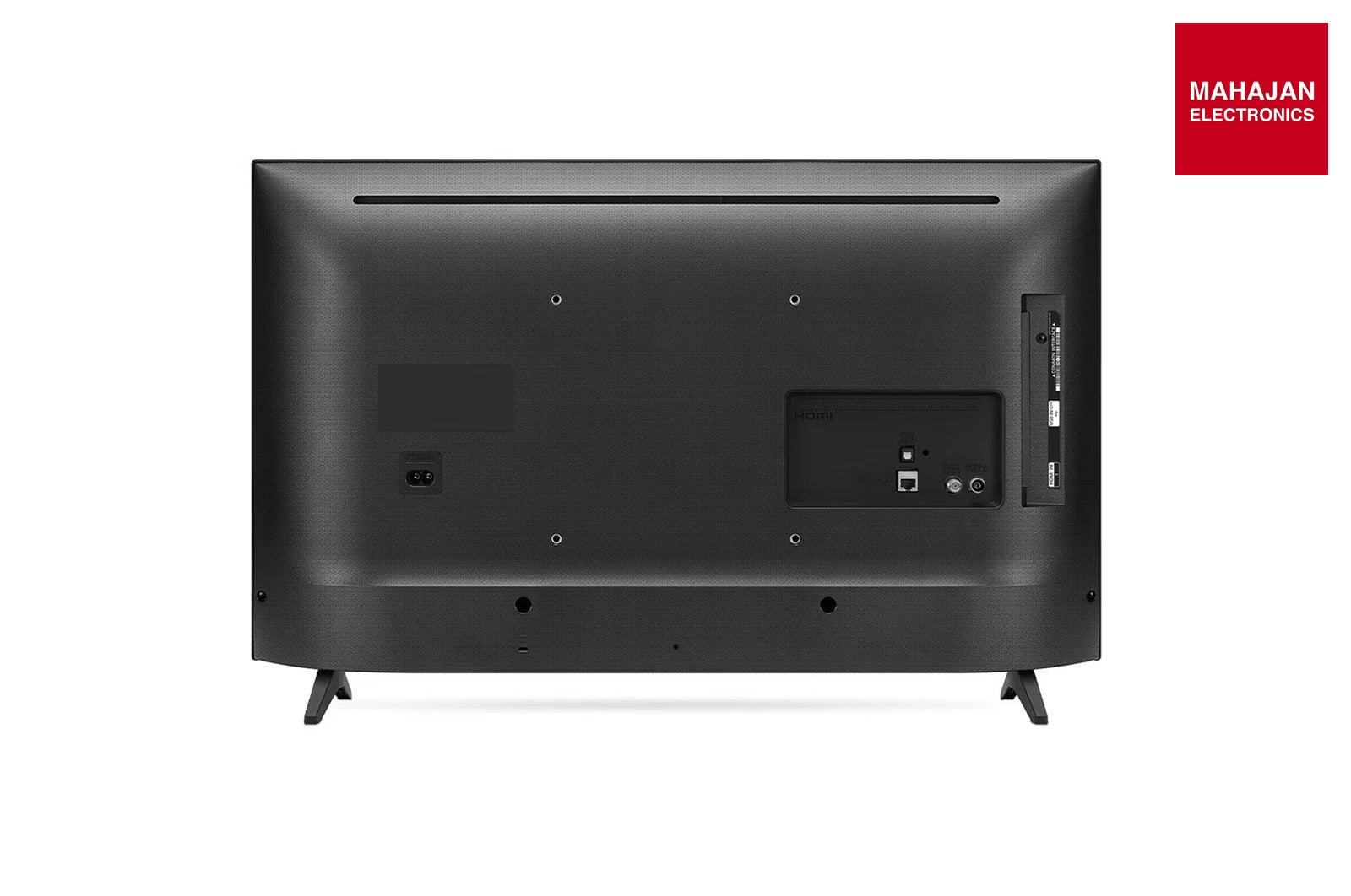 LG 32LR576B6LA television secondary image with Mahajan Electronics logo