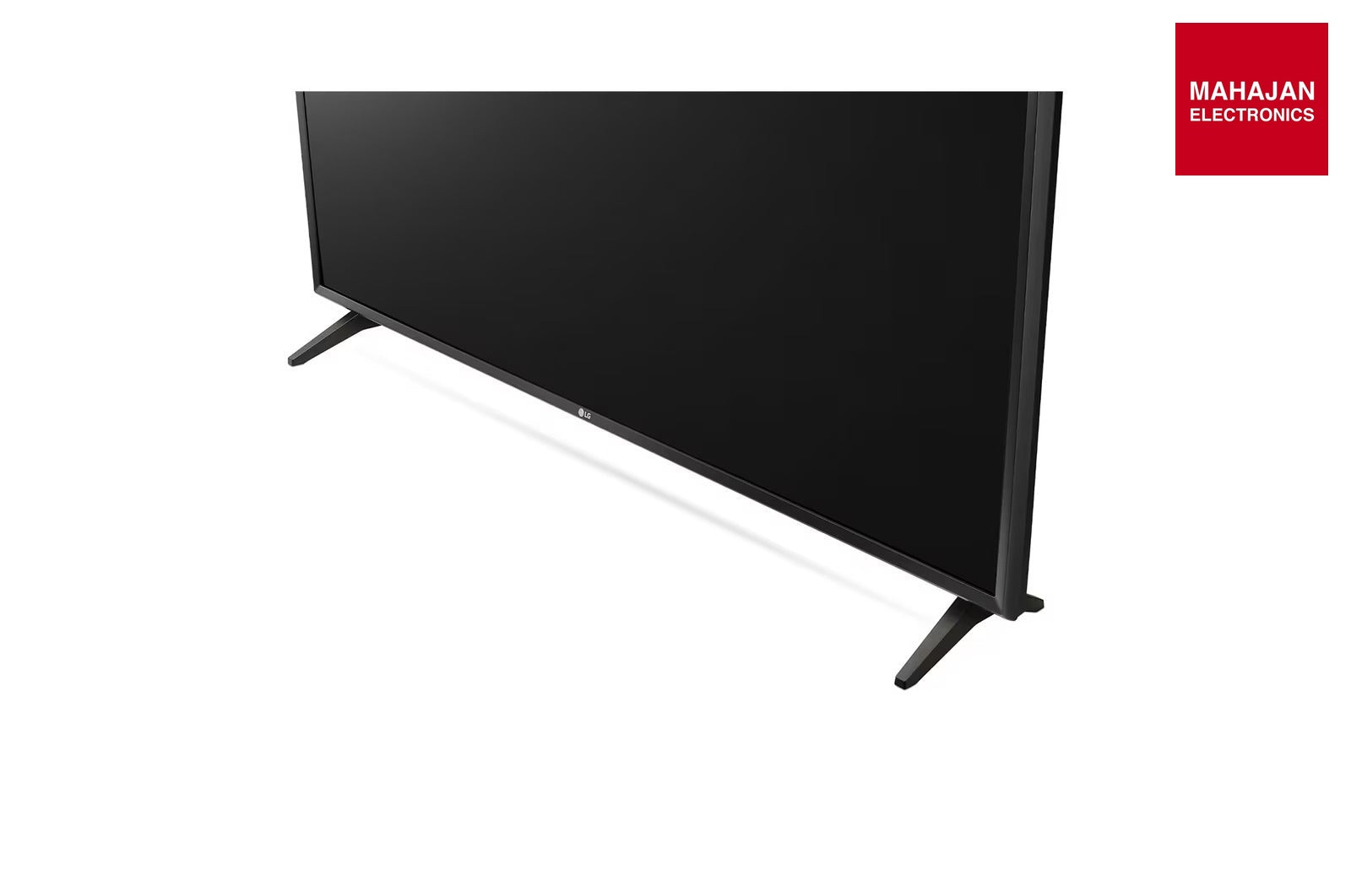 LG 32LR576B6LA television secondary image with Mahajan Electronics logo
