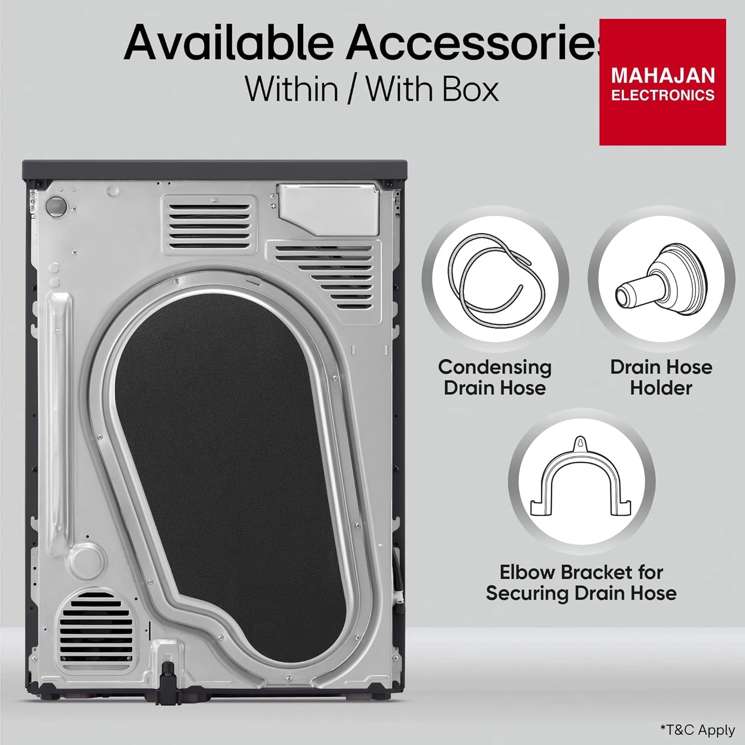 LG DHV09SAM dryer secondary image with Mahajan Electronics logo