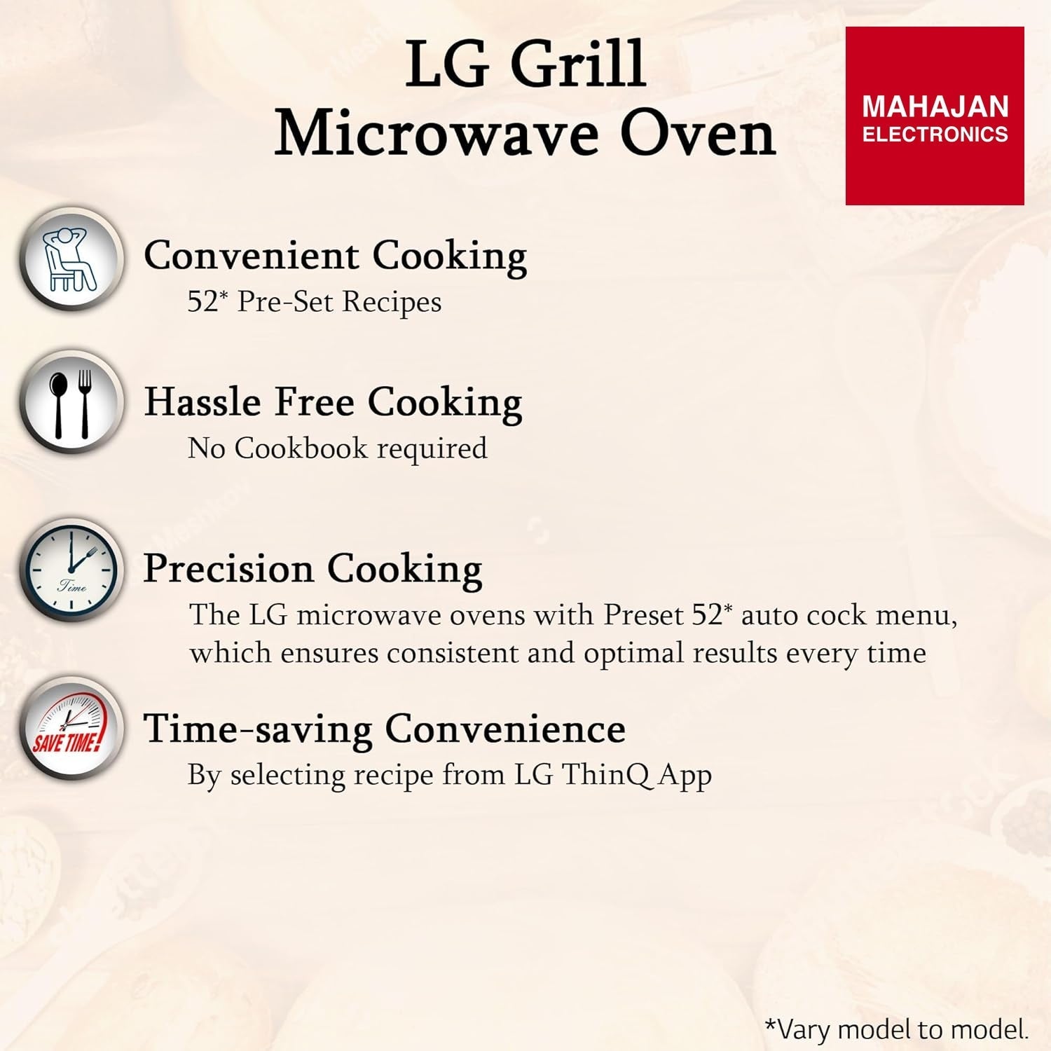 LG MH2044DB 20 L Grill Microwave Oven (Black, Anti-Bacterial Cavity, Health Plus Menu) LG