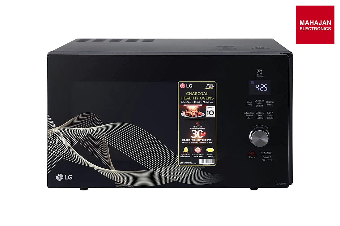 LG MJEN286UHW microwave oven secondary image with Mahajan Electronics logo