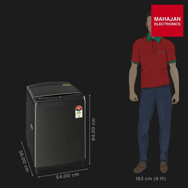 LG THD13SWP washing machine secondary image with Mahajan Electronics logo