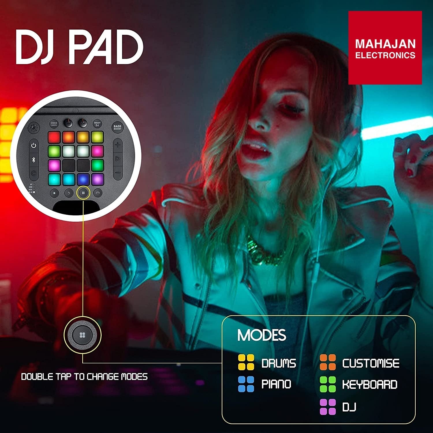 Product image with Mahajan Electronics logo at top right