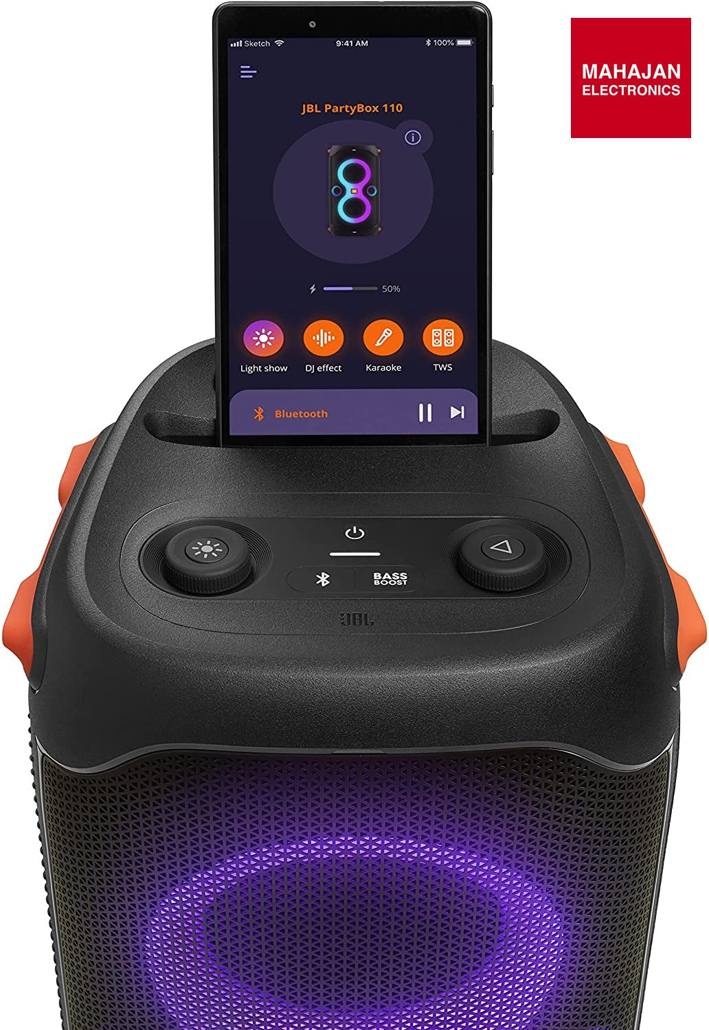 Product image with Mahajan Electronics logo at top right