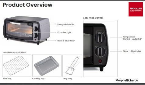 Morphy Richards 10BL OTG – Mahajan Electronics