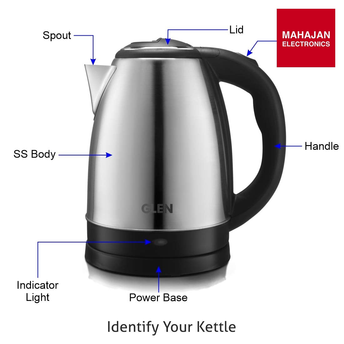 Glen SA 9002 Electric Kettle 1.5 LTR 1500W GLEN