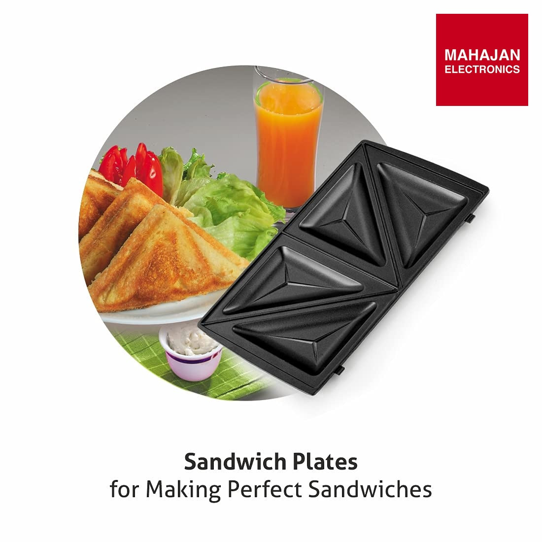 Glen Multi Snack Maker 3022 with Interchangeable Plates 750W ( SA-3022MSM ) GLEN – Mahajan Electronics Online.