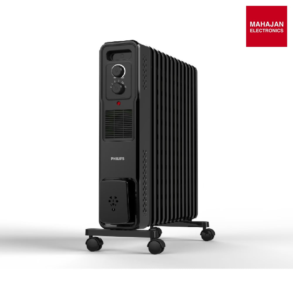 Philips CX3013/01 2900 W 13 Fin Oil Filled Radiator Room Heater with PTC Fan & 5 Heat Settings (Black) – Mahajan Electronics Online.