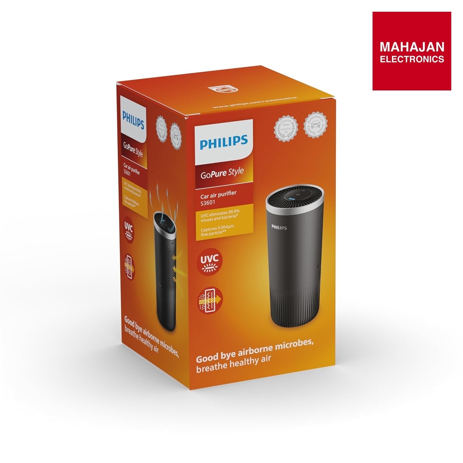 Philips GoPure Style S3601 Car Air Purifier – Mahajan Electronics