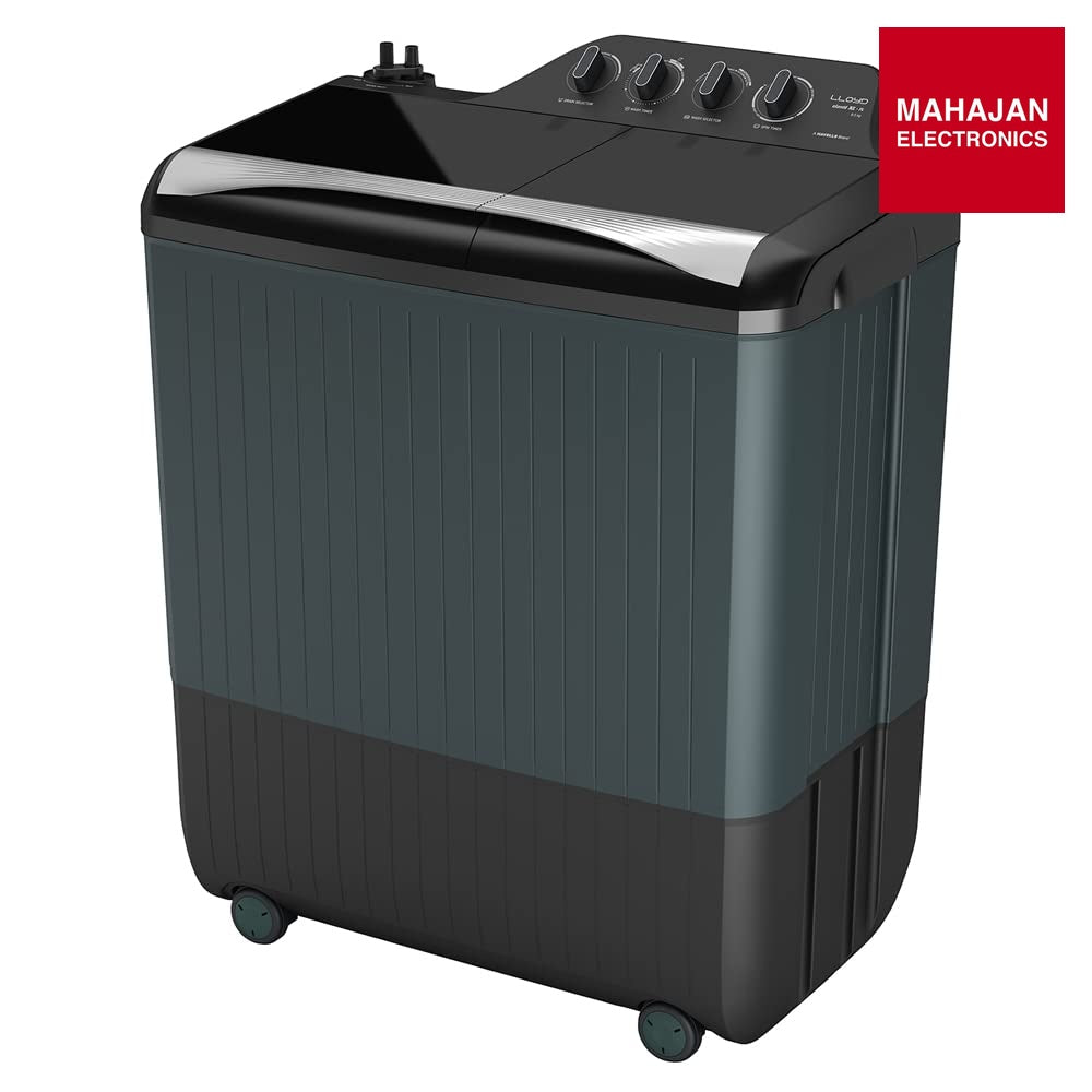 Lloyd Semi Automatic elante XL 9.0 kg Top Load Washing Machine (2022 Model- GLWMS90HSGEX, Silver & Grey) - Mahajan Electronics Online
