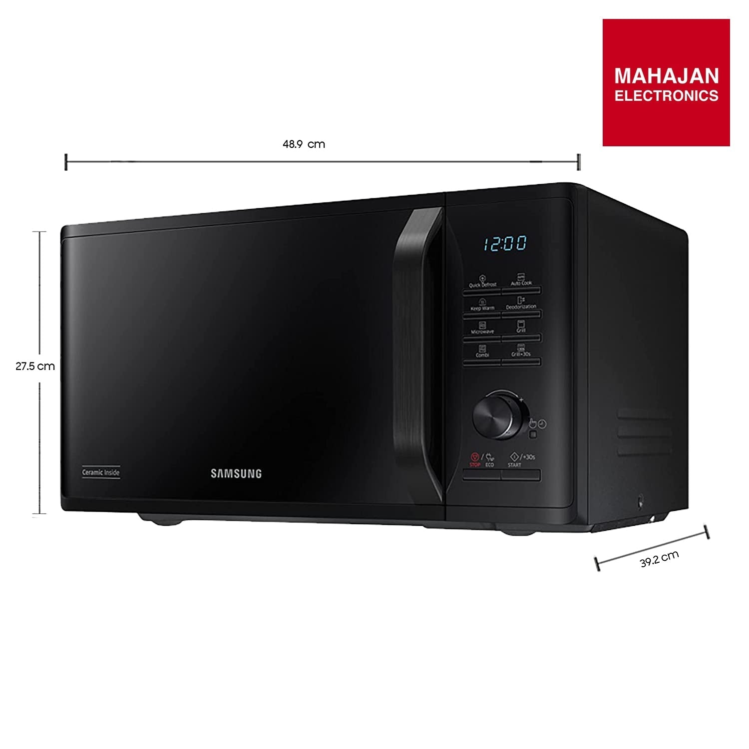 Samsung 23 L Grill Microwave Oven (MG23A3515AK/TL, Black) – Mahajan Electronics Online.