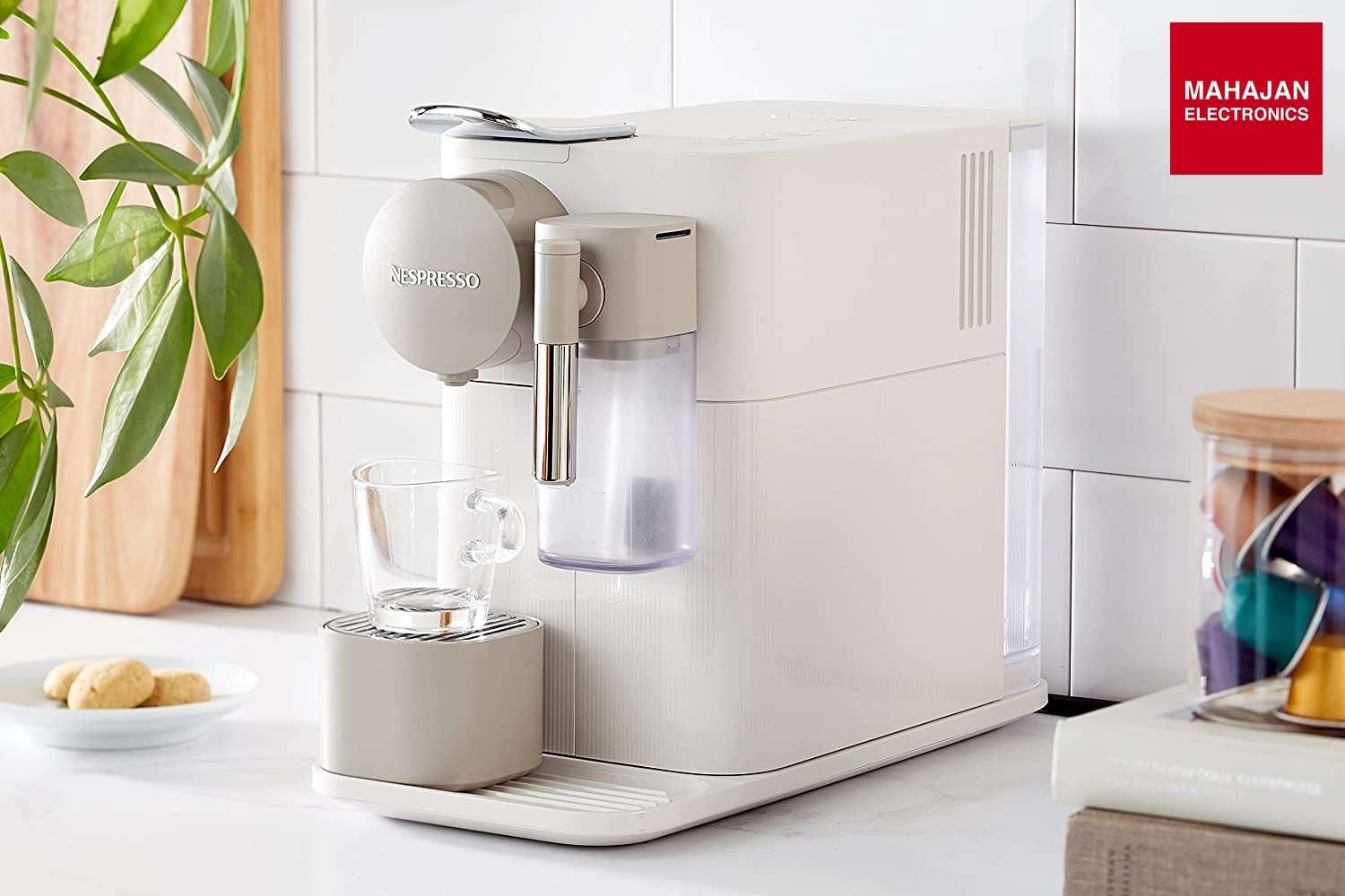 Nespresso Latissima 1400W One EN510.W Single Serve Coffee Machine (White, 1L) Nespresso
