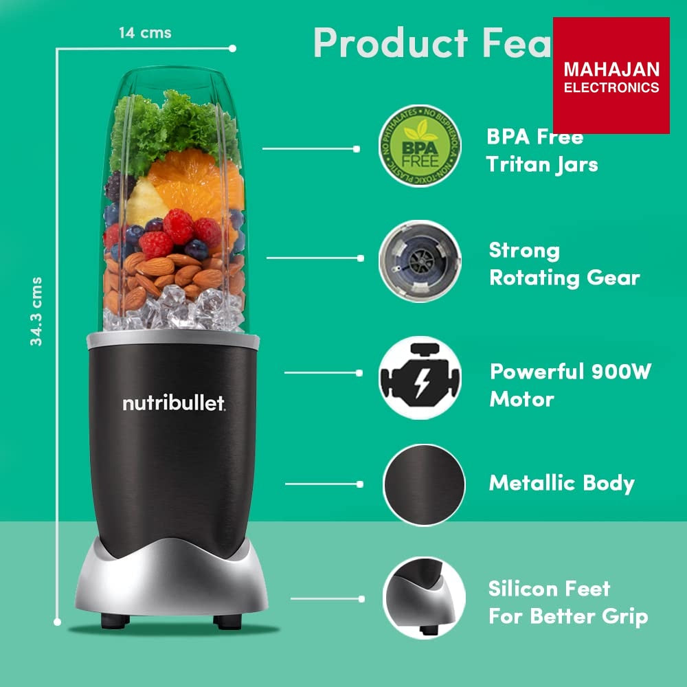  NutriBullet NB9-1249K / NB-201 Blender 900W - Mahajan Electronics Online